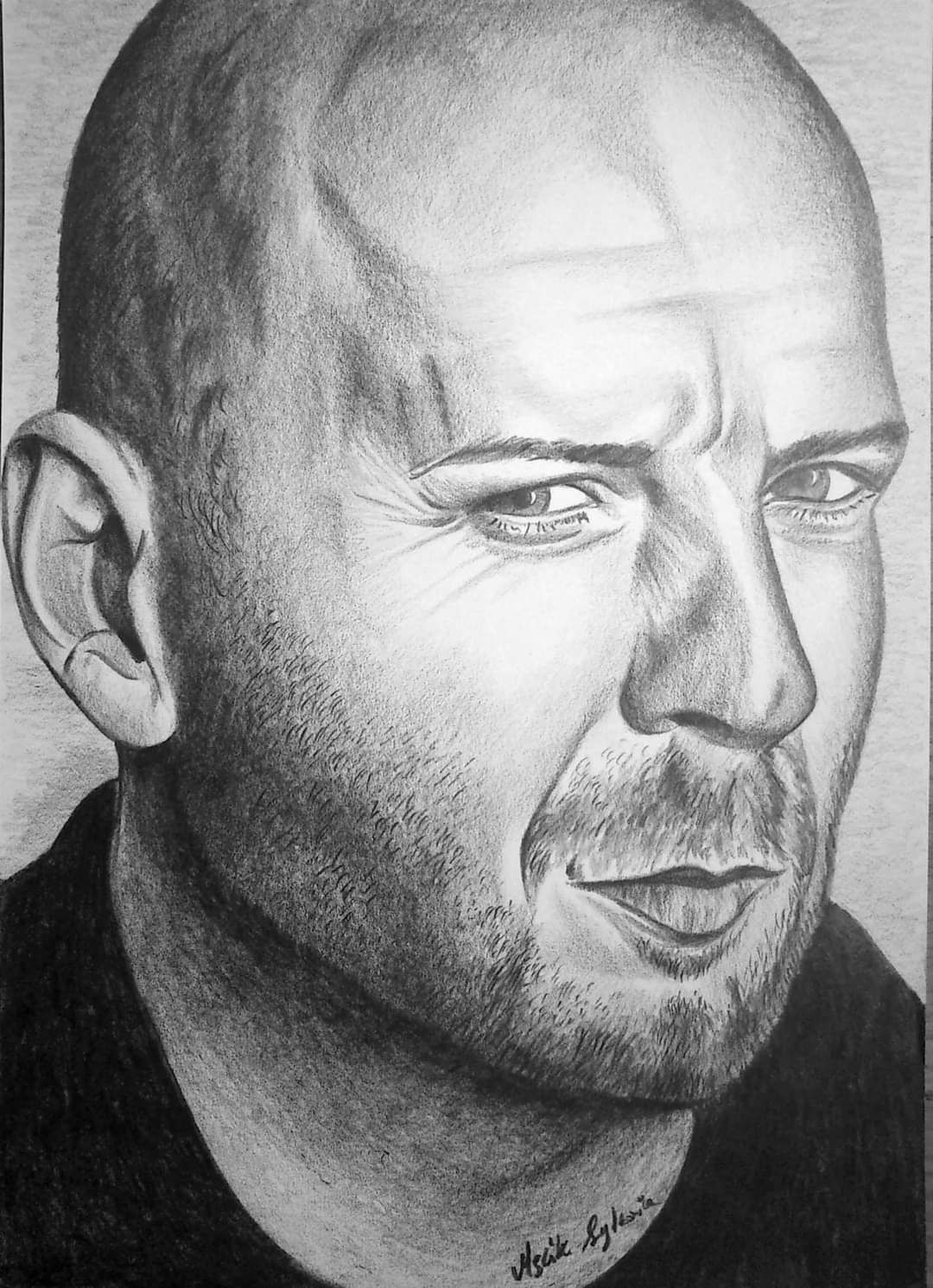 Portret A4  Bruce Willis