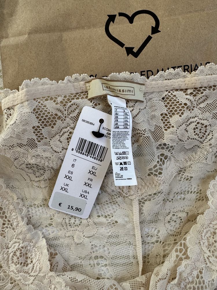 4-pack koronkowe figi culotte wysoki stan Intimissimi