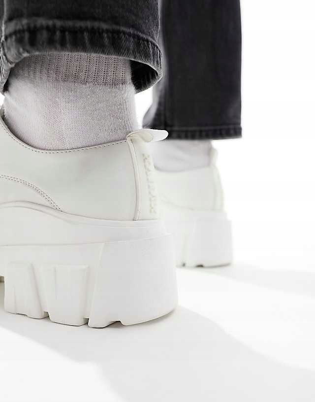 Asos Design 48 Białe Półbuty Na Platformie H17742