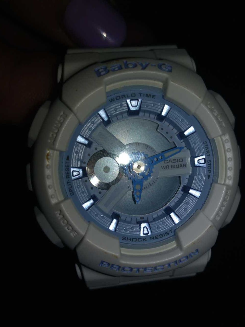zegarek Casio Baby-g protection biały