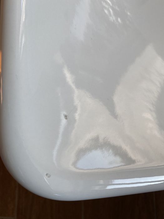 Umuwalka ceramiczna KOŁO + bateria + korek ceramiczny