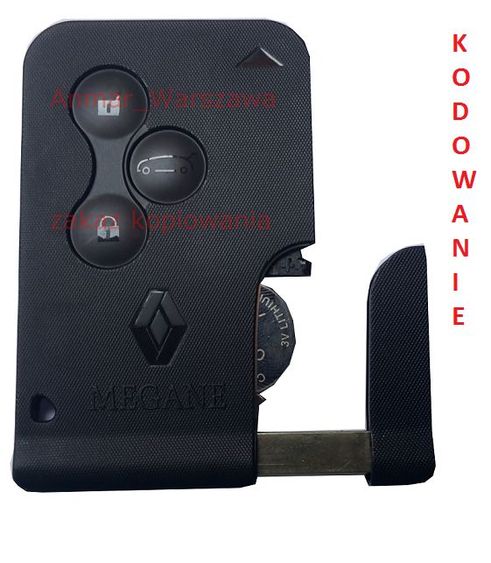 Nowa karta Renault Megane II Scenic II Clio III KODOWANIE