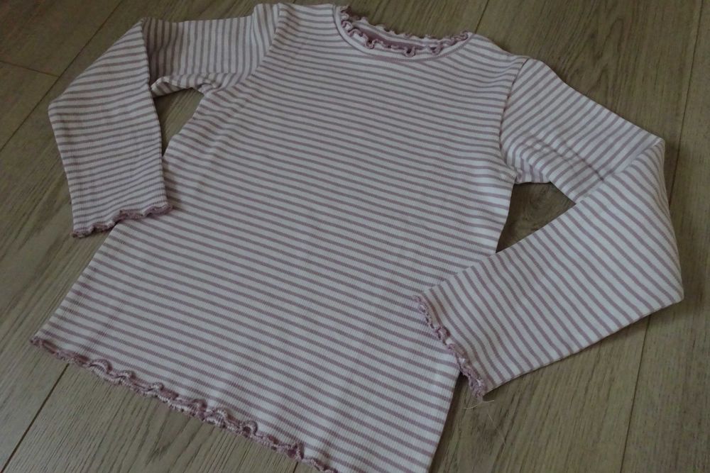 Bluzka w fioletowe paseczki r. 116 - Smyk