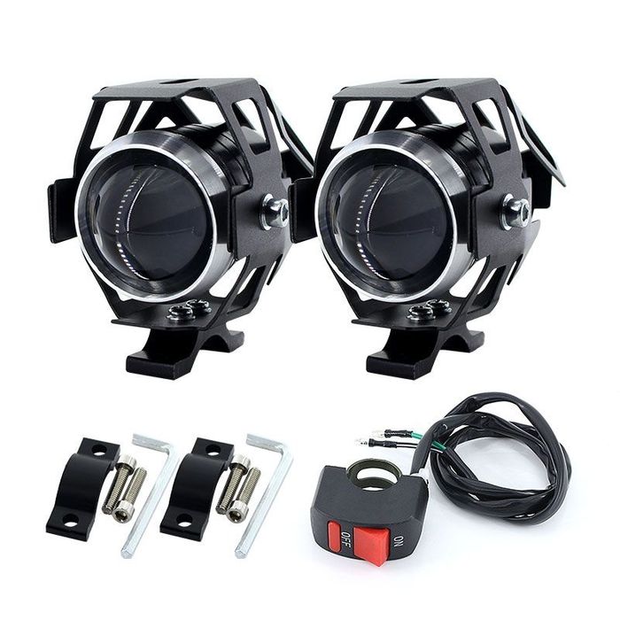 Универсальные светодиодные доп мото фары U7 2шт U5 мотоцикла квадроцик