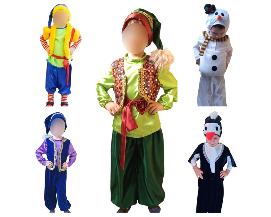 Карнавальний костюм на хлопчика на новорічне свято гном пряник пігвін