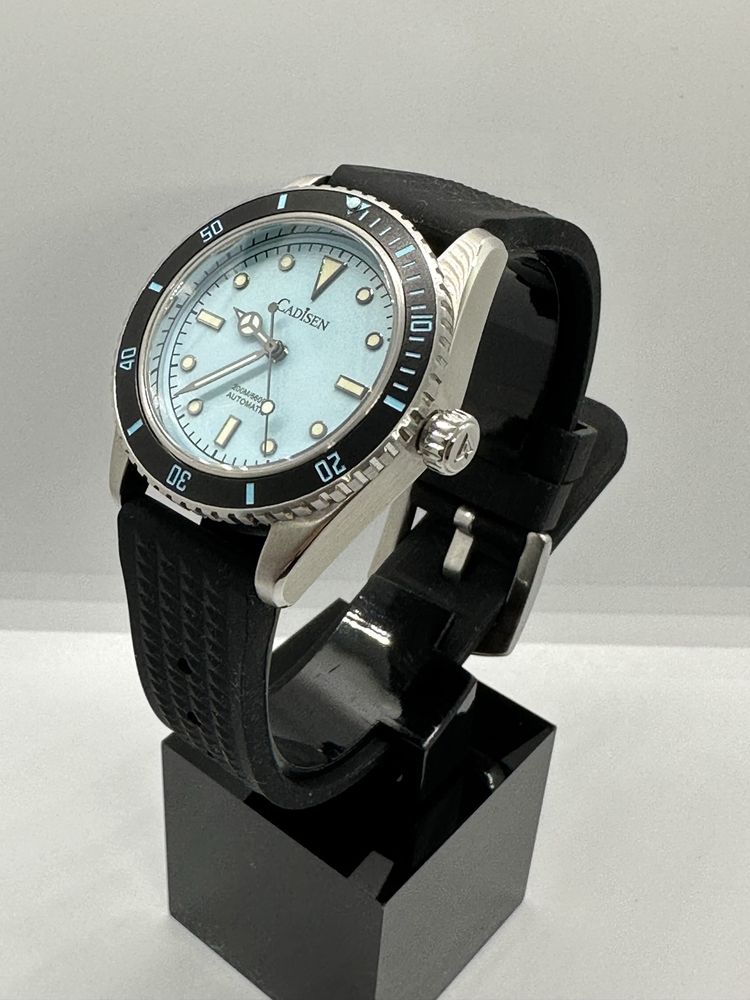 Relógio Automático (c/movimento Seiko) Diver Azul Tiffany