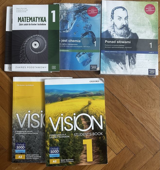 Podręczniki liceum, trchnikum 1 i 2 klasa