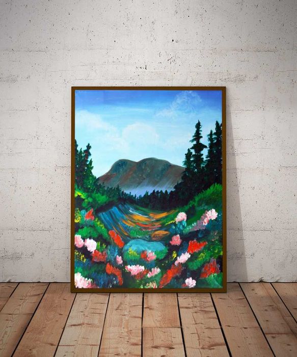 Dolina Kwitnąca, obraz 60x50x2 cm