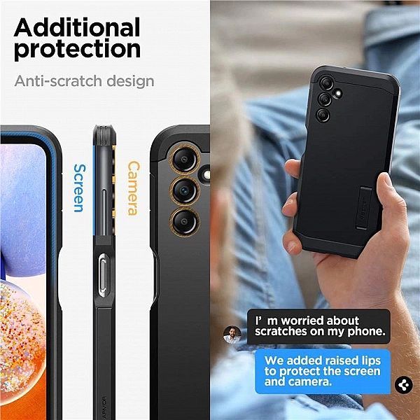 Etui Spigen Tough Armor na Samsung Galaxy A14/5g - czarne