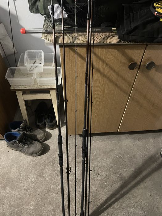 2x wedka mikado katsudo slim distance feeder 360cm up 120g