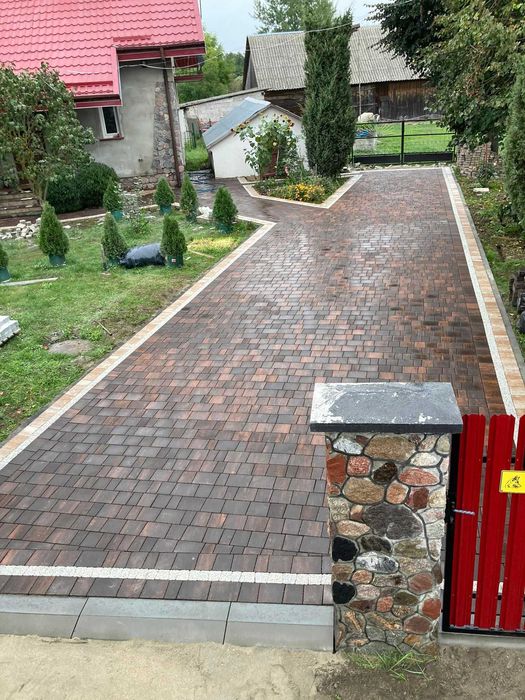 UKŁADANIE KOSTKI , Brukarstwo , Projekt gratis , POLBRUK , Tarasy