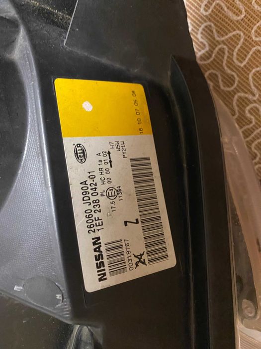 Фара ліва Nissan Qashqai 2007, ориг. 26060 JD90A (GB) Торг