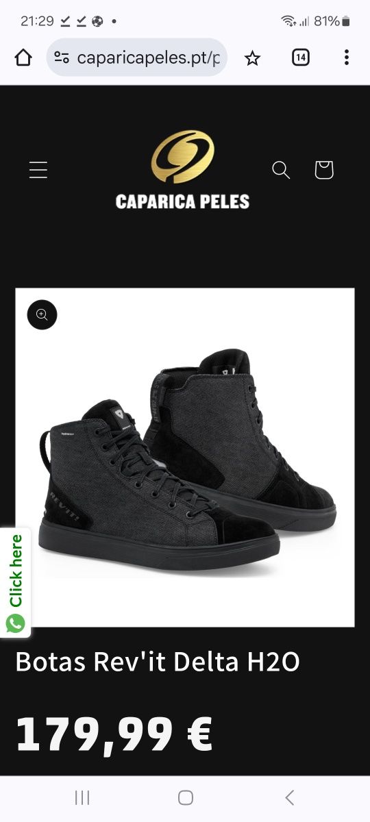 Botas Revit Delta H2O - Novas