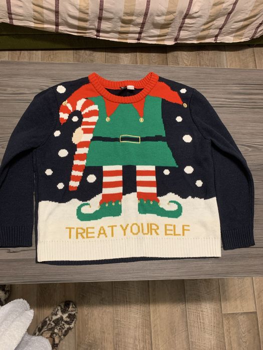 Різдвяний светр з ельфом Ugly Sweater S-L
