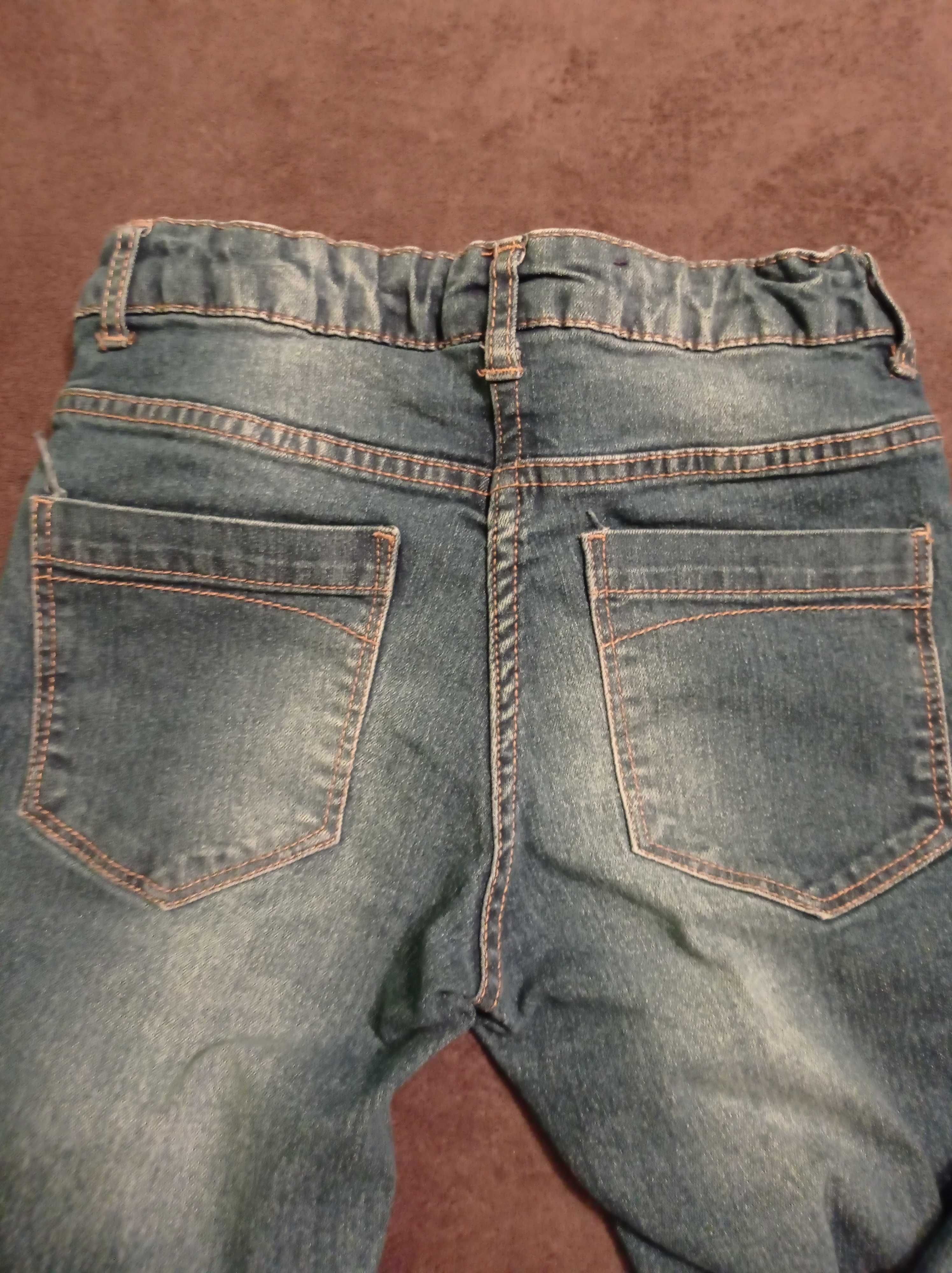 Spodnie jeans rurki r.140