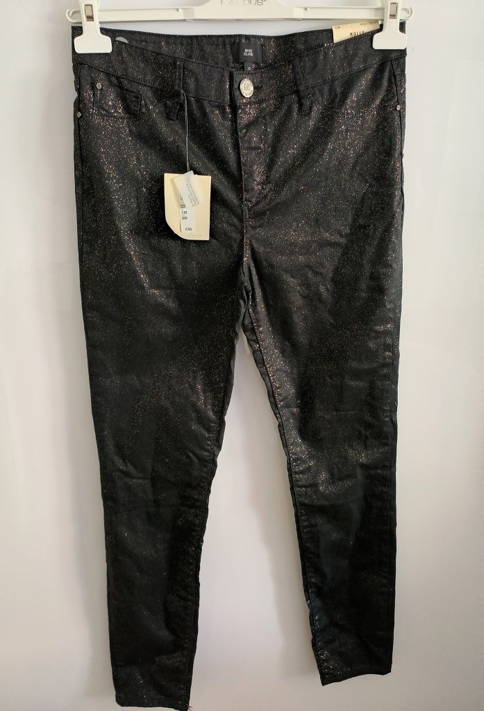 Nowe damskie spodnie River Island Molly MID Rise Jogging W28 L32