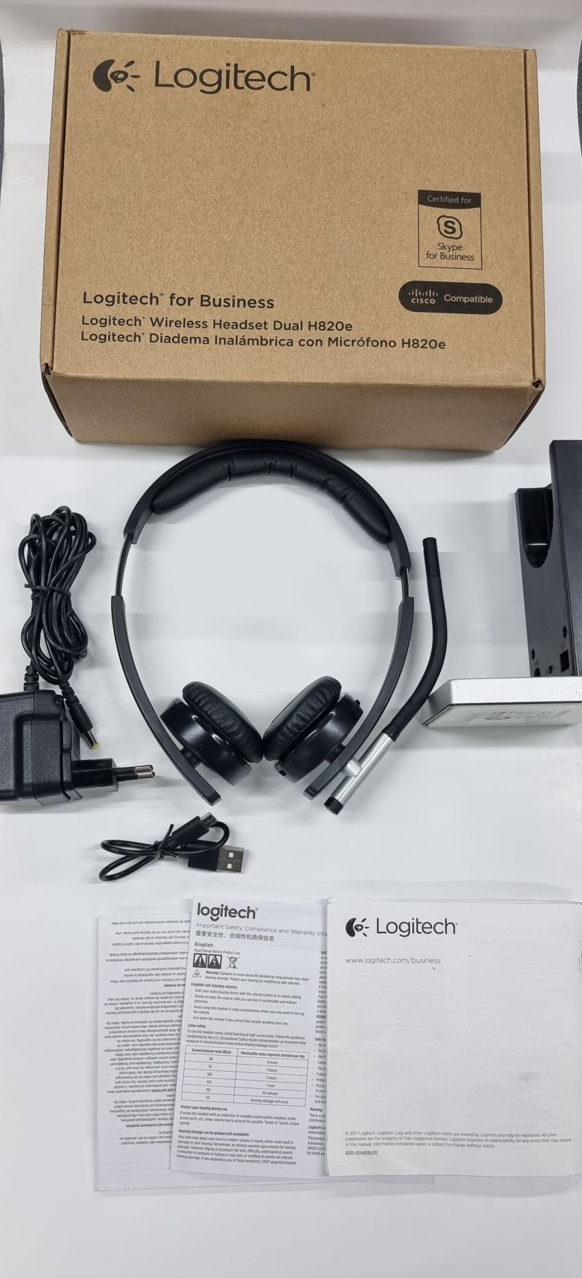 Наушники с микрофоном Logitech H 820 e Dual