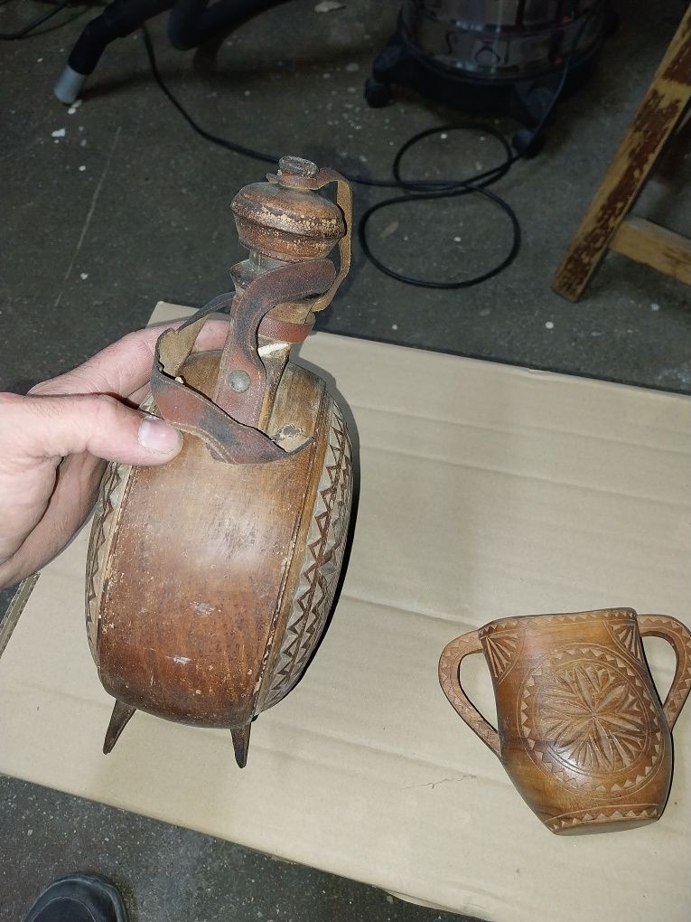 Garrafa de madeira