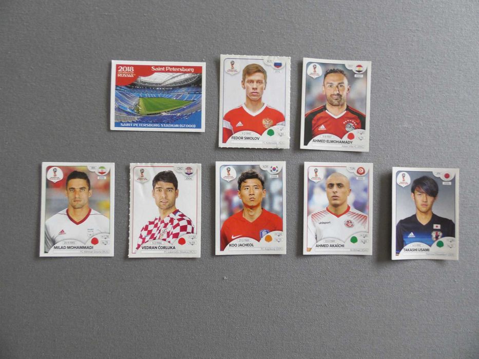 Cromos Panini Mundiais 2010 e 2018