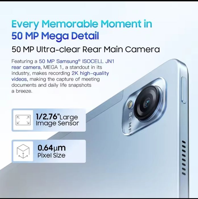 Планшет Blackview Mega 1 8+8/256 gray G99 11.5" 120Hz 8800mah 4G LTE