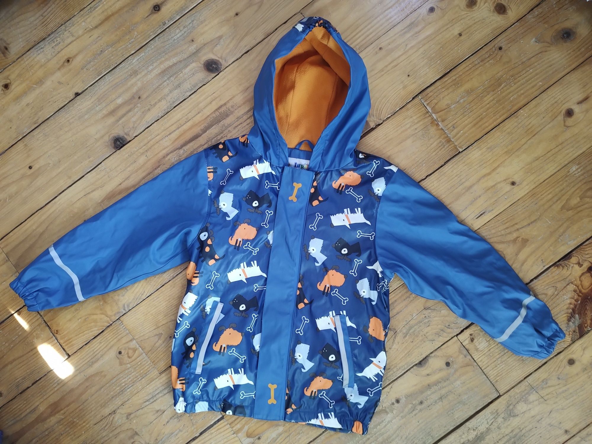 Kurtka  przeciwdeszczowa guma PU polar 122/128 Lupilu