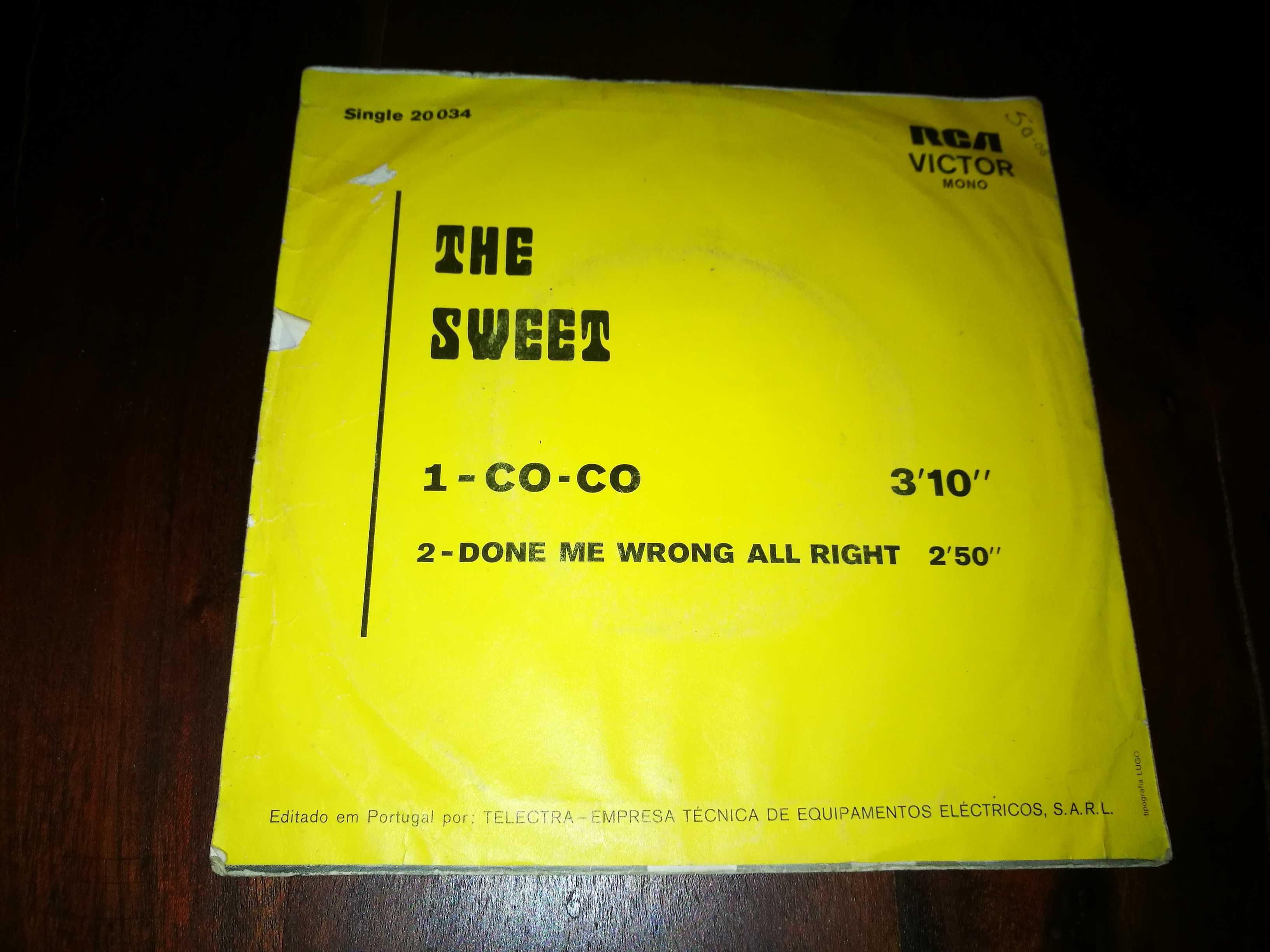 THE   SWEET - Co-Co (Edição Portuguesa - 1971) SINGLE