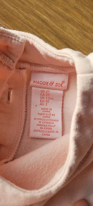 Cienka bluza/tunika z falbanką f. Maggie Zoe - rozm. 3 latka