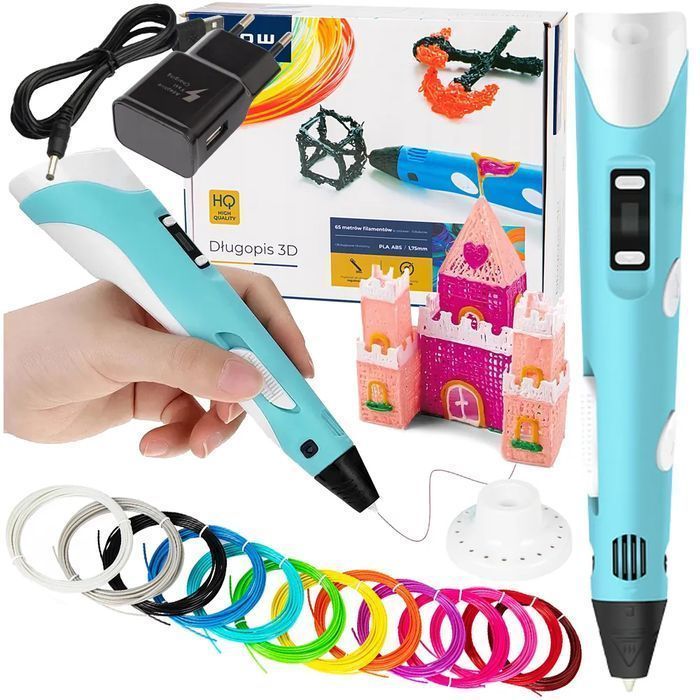 Długopis 3D dla dzieci BLOW + 13x wkłady filament multikolor 55-001#