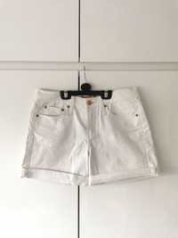 Szorty białe Levi's 515 bermudy krótkie spodenki damskie jeansowe