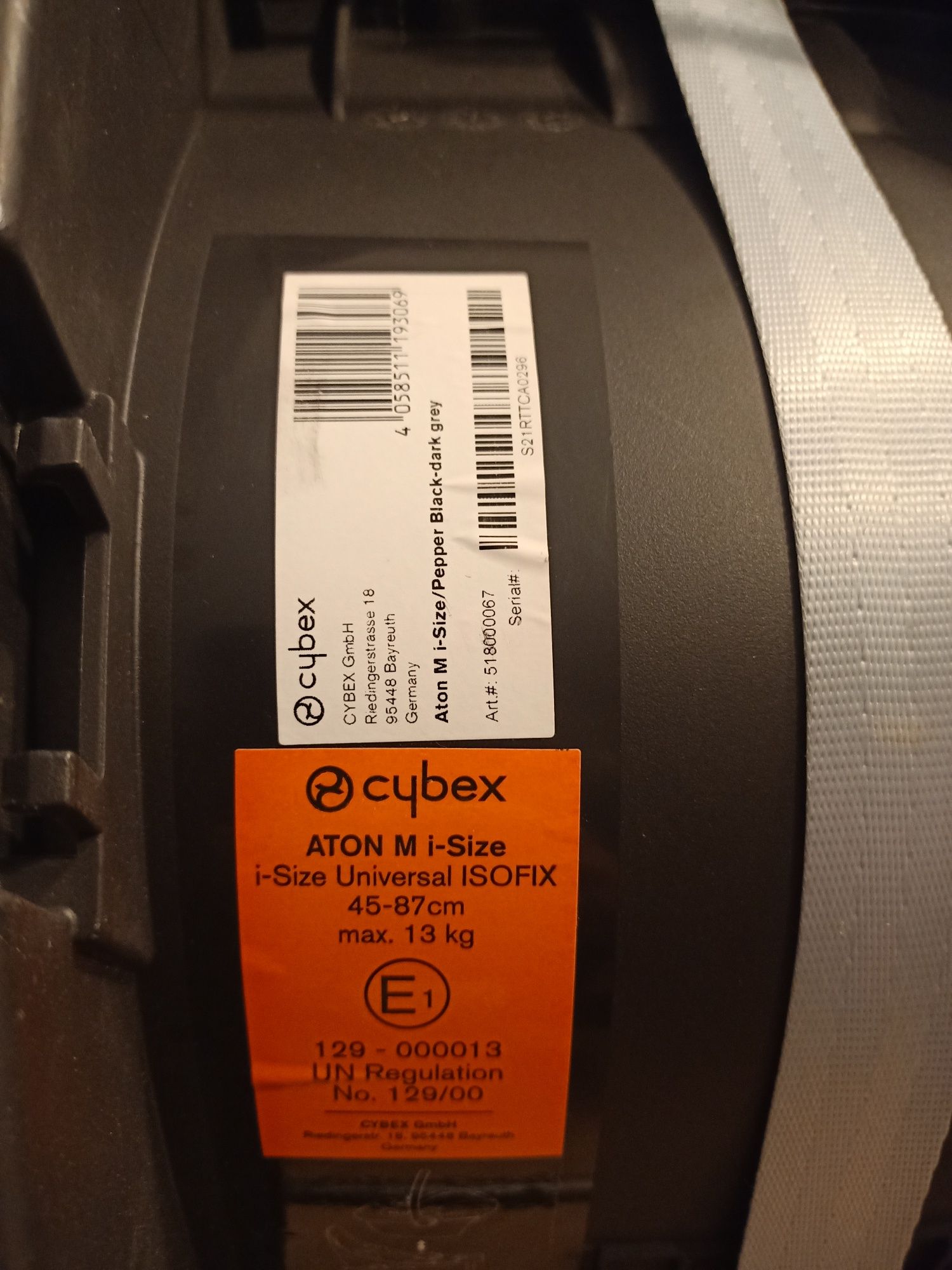 Fotelik Cybex Aton M + baza M