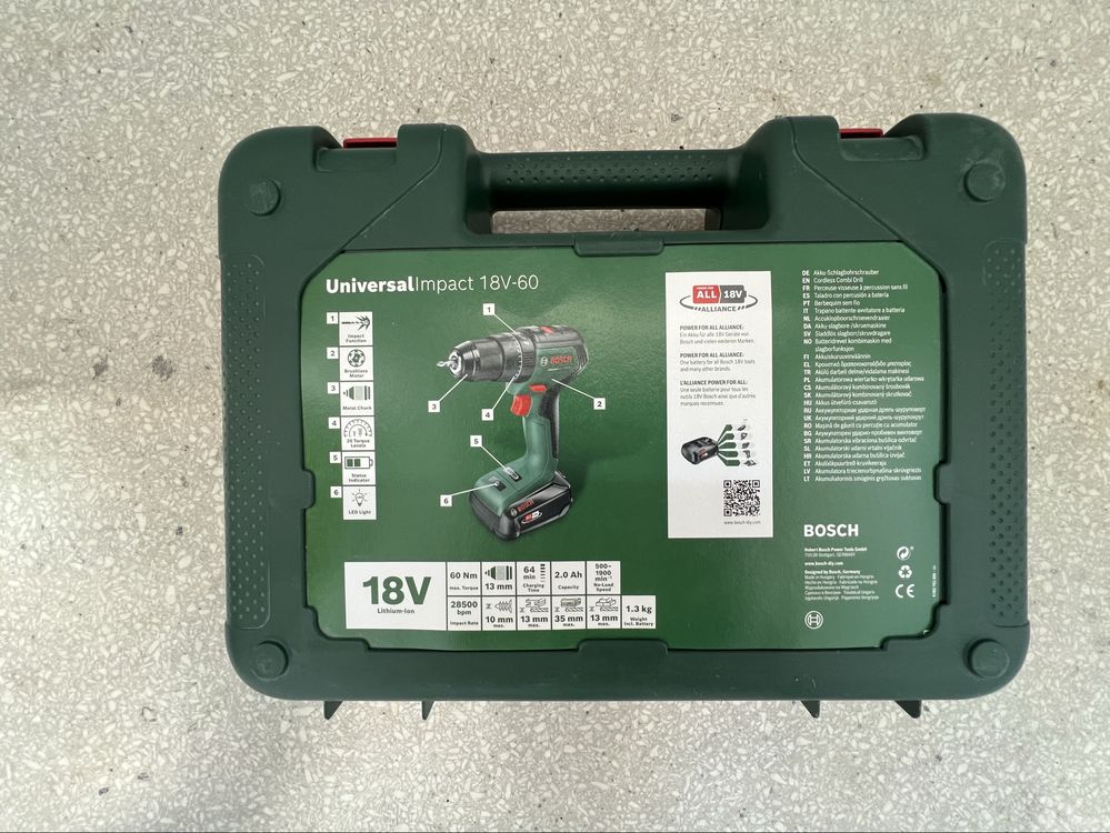 Wiertarko-wkrętarka BOSCH UniversalImpact 18V-60 Nowa Okazja