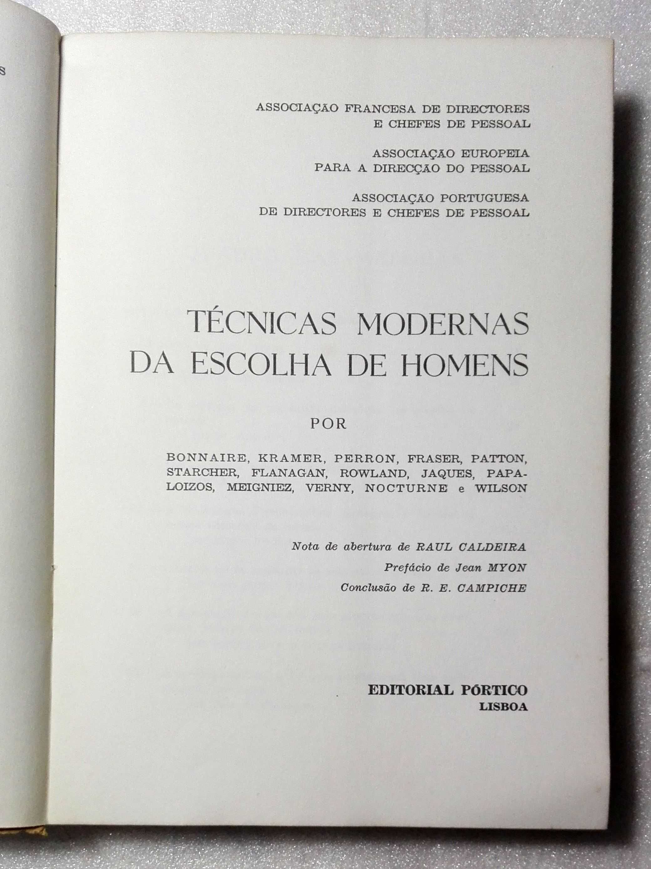 Livro Técnicas Modernas da Escolha de Homens