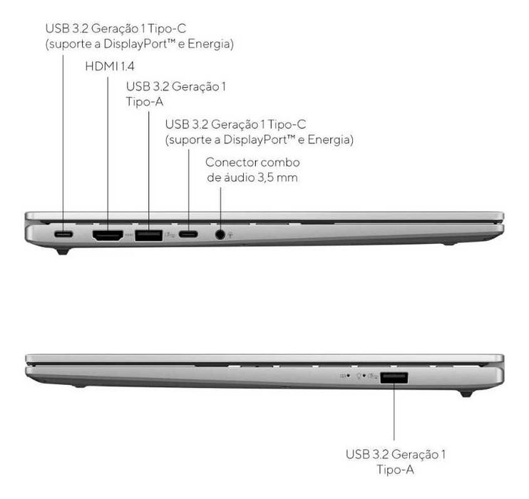 Vivobook i7 13620h 14' 8gb RAM NOVO