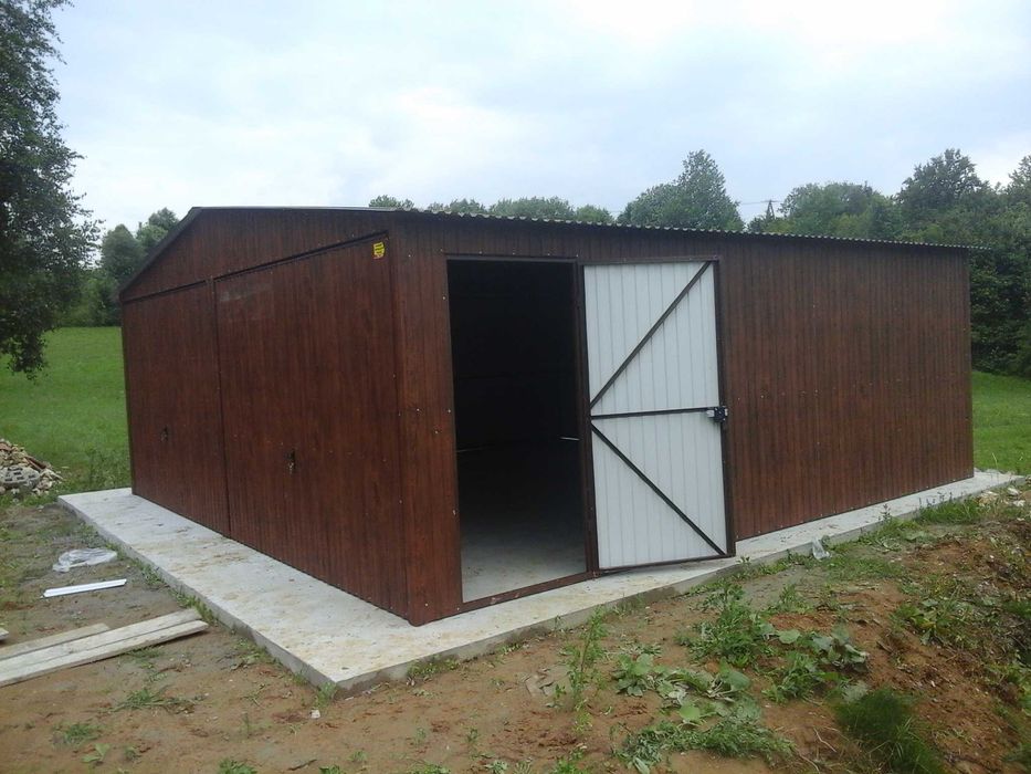 Garaż Blaszany JEDNOSPADOWY - Garaże Blaszane   - Blaszak - GRZYWSTAL