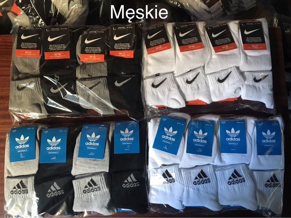 Skarpetki Męskie 12-pak Lacosta Nike Adidas Boss Calvin Tommy Puma