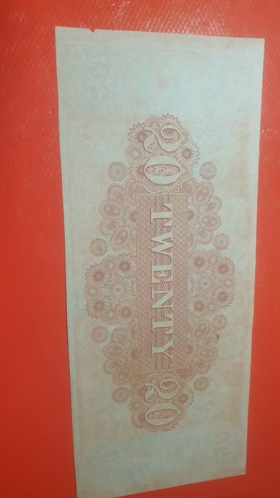 Banknot 20 dolarów z 18? Roku