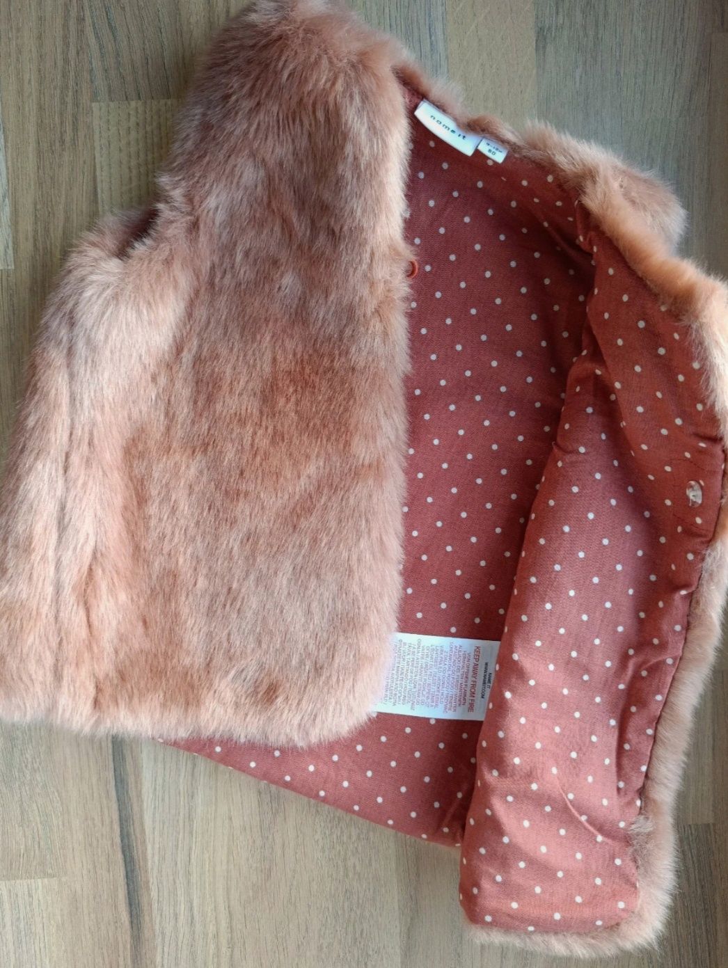 Kamizelka futrzana Name It 80 cm