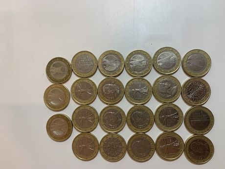 Продаю монети 2 Евро и 1 Евро