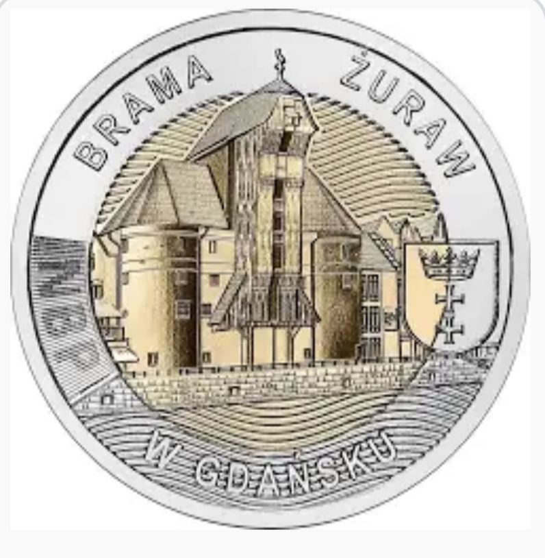 5 zł Brama żuraw w Gdańsku 2021 woreczek menniczy nbp