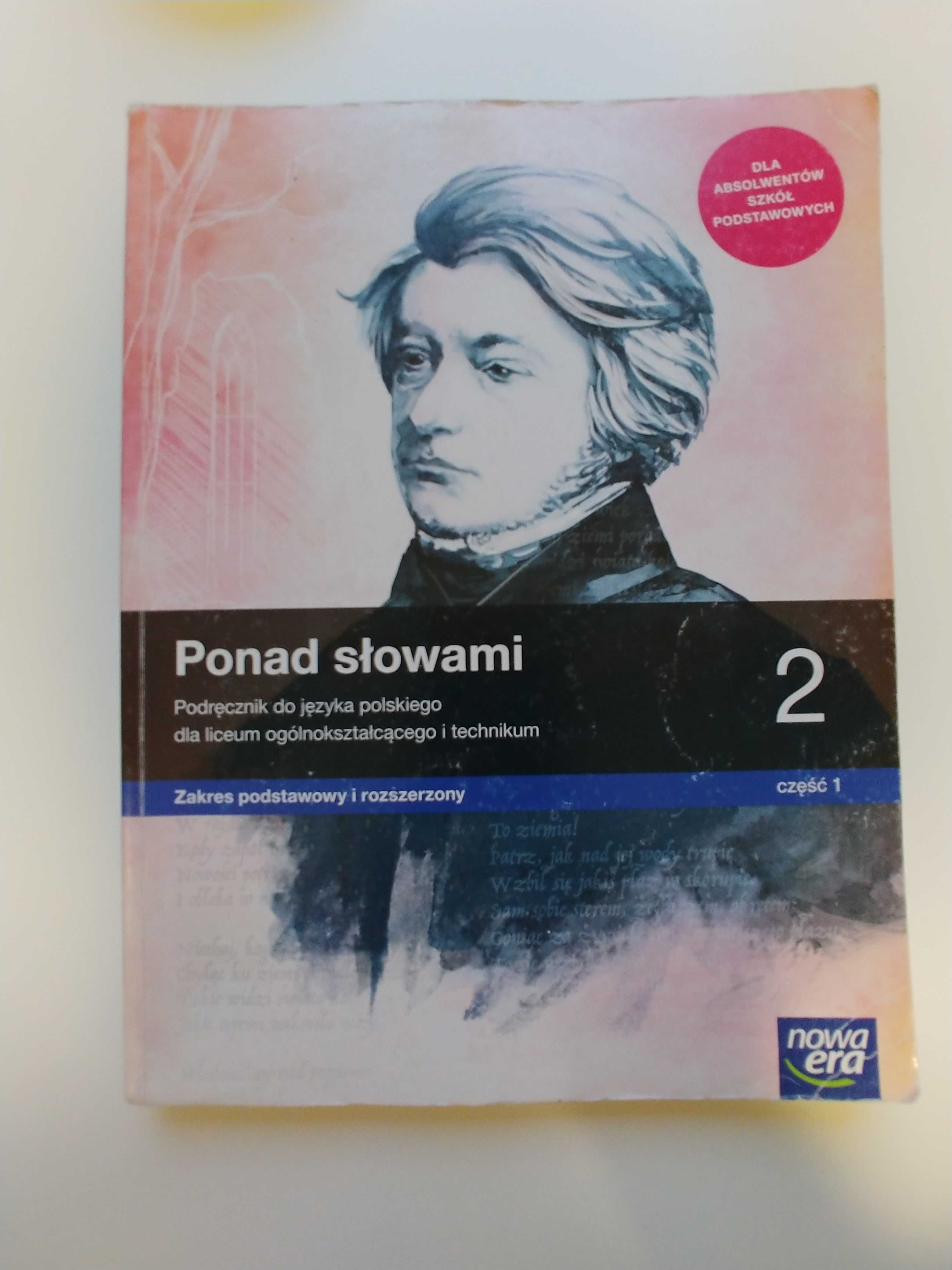 podręcznik do liceum i technikum Ponad Słowami 2 cz.1 Nowa Era