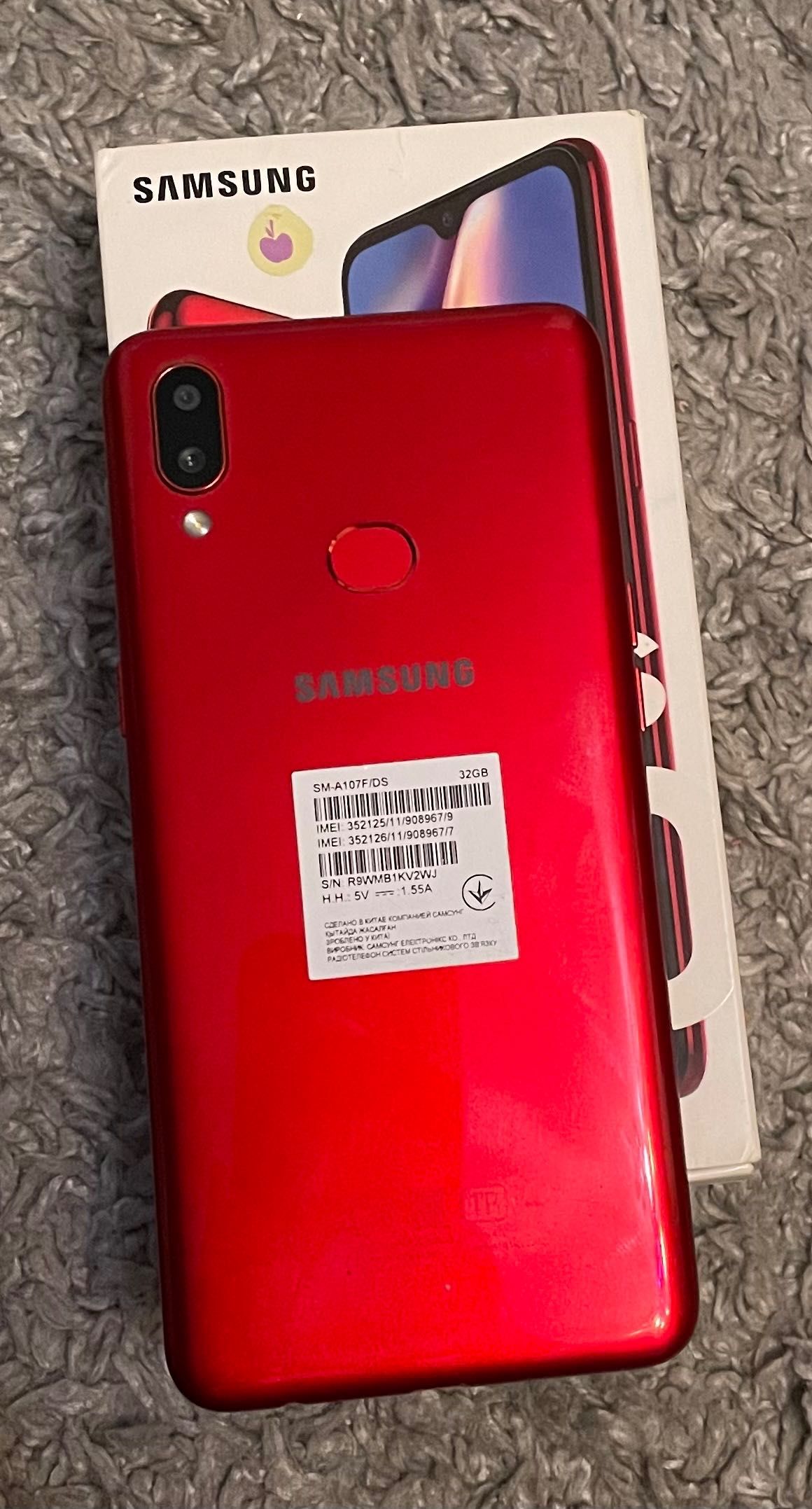 Телефон Samsung Galaxy A10s червоний