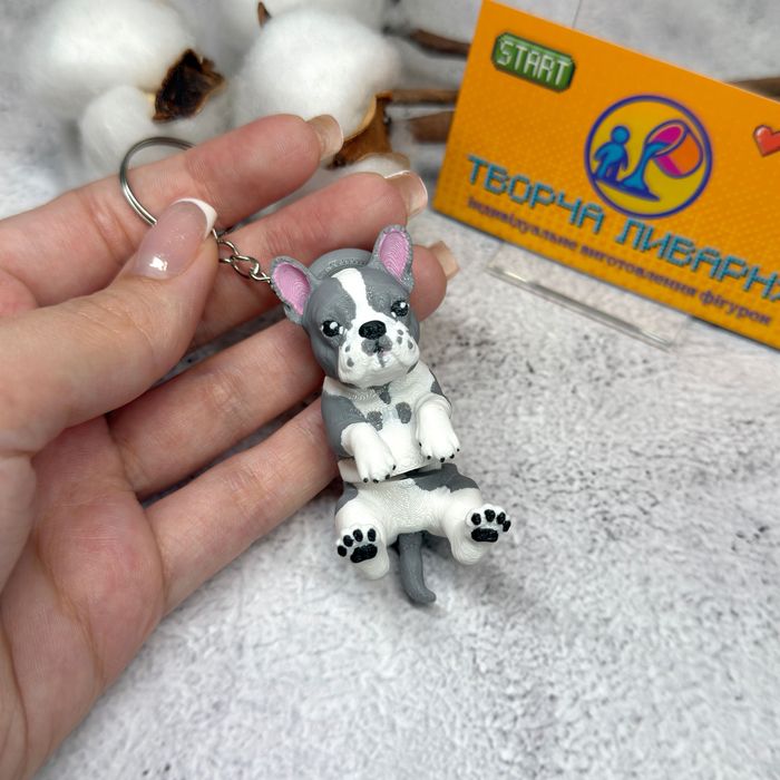 Брелок Песик домашні улюбленці Різні породи собак рухливі На подарунок