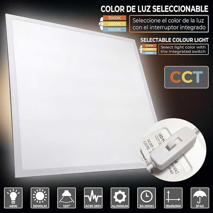 Panel LED Slim 60 x 60 cm. 40 W