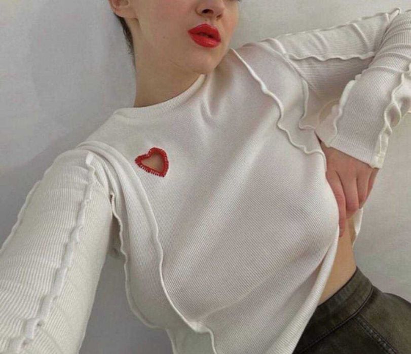 Лонгслів укорочений від укр бренду Mogozine (Masculine.Femone)