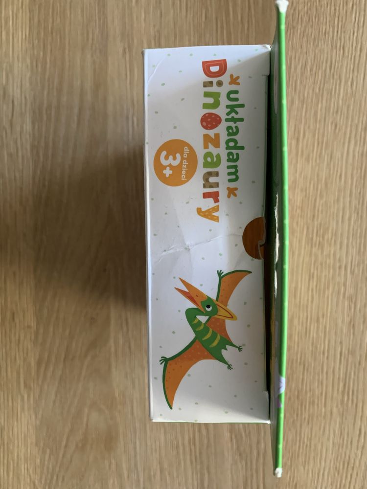 Puzzle czu czu dinozaury i mapa świata