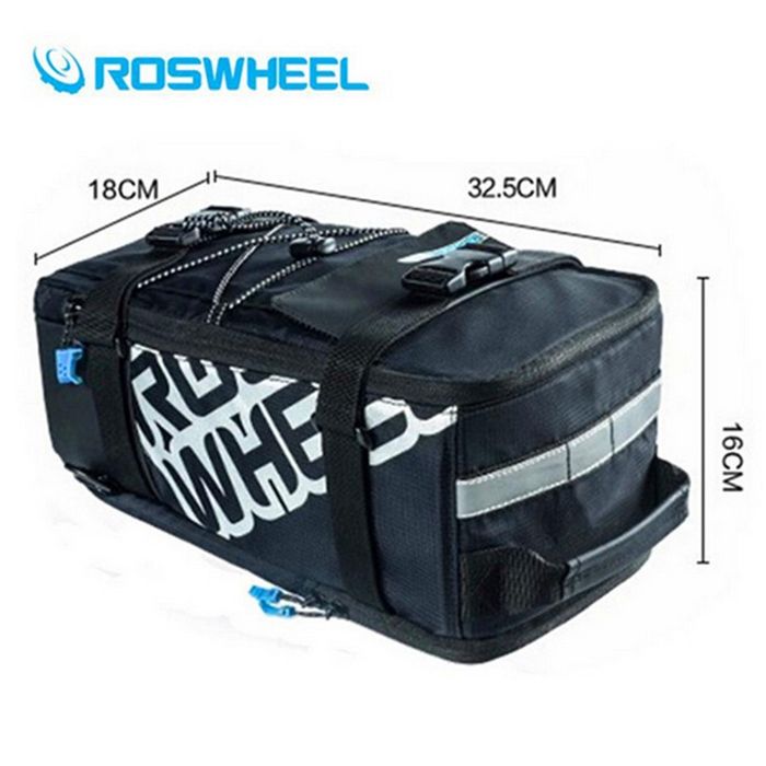 Комплект велосипедних сумок 3 в 1 Roswheel Lohas. Багажник-рюкзак