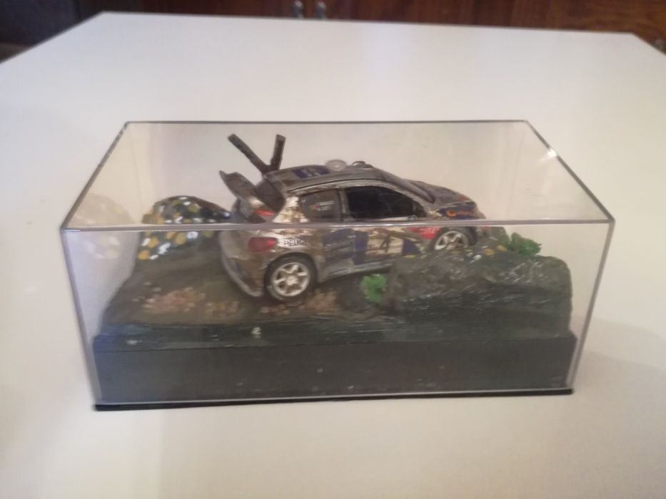 diorama escala 1/43 peugeot 207 wrc