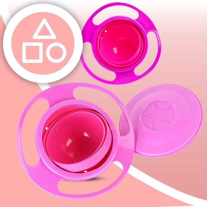 Miseczka Miska Niewysypka Dla Dzieci Niekapek Bowl 360 Stopni Obrotowa