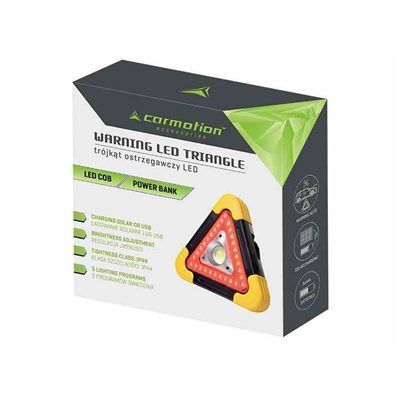 Lampa Trójkąt Ostrzegawczy Led Solar Usb Cob