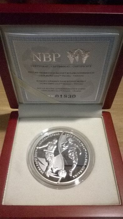 Moneta 2x10zł/10hrywien Euro 2012